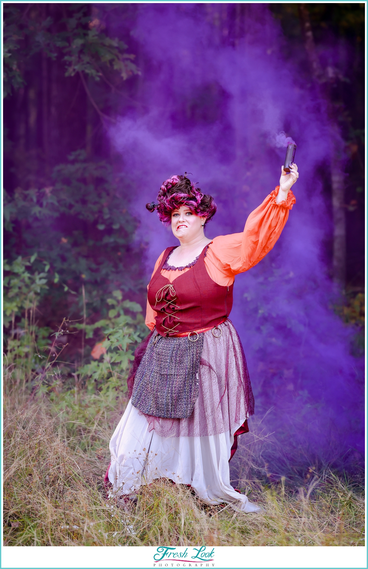 Smoke Bomb witch costume