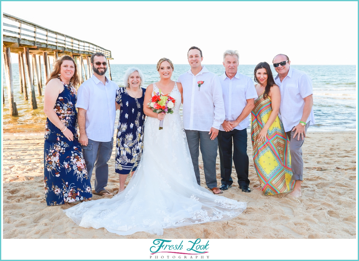 wedding portraits on the beach