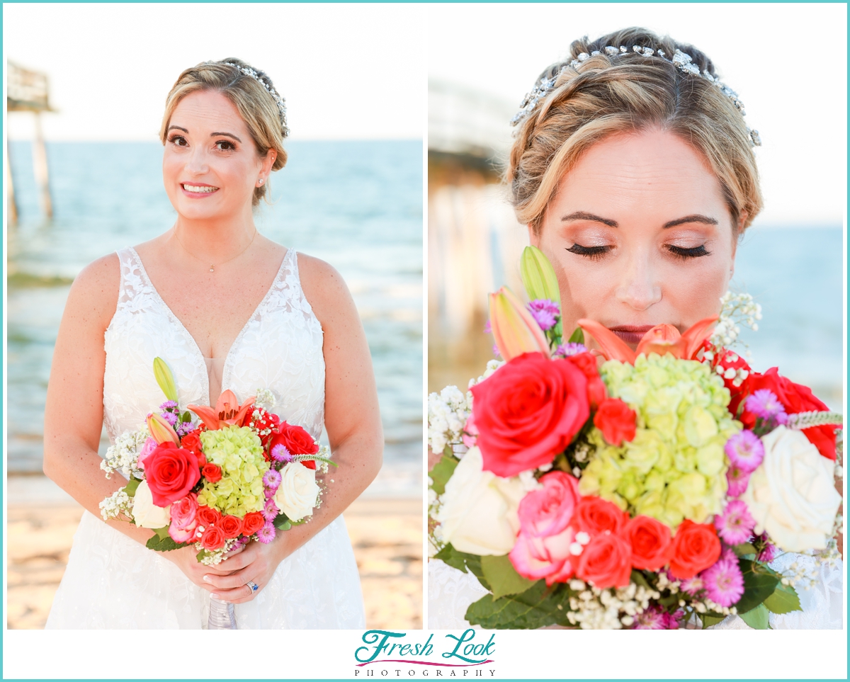 beachy bridal portraits