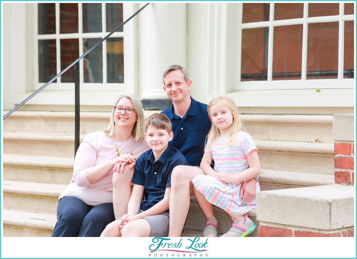 Colonial Williamsburg family photoshoot 