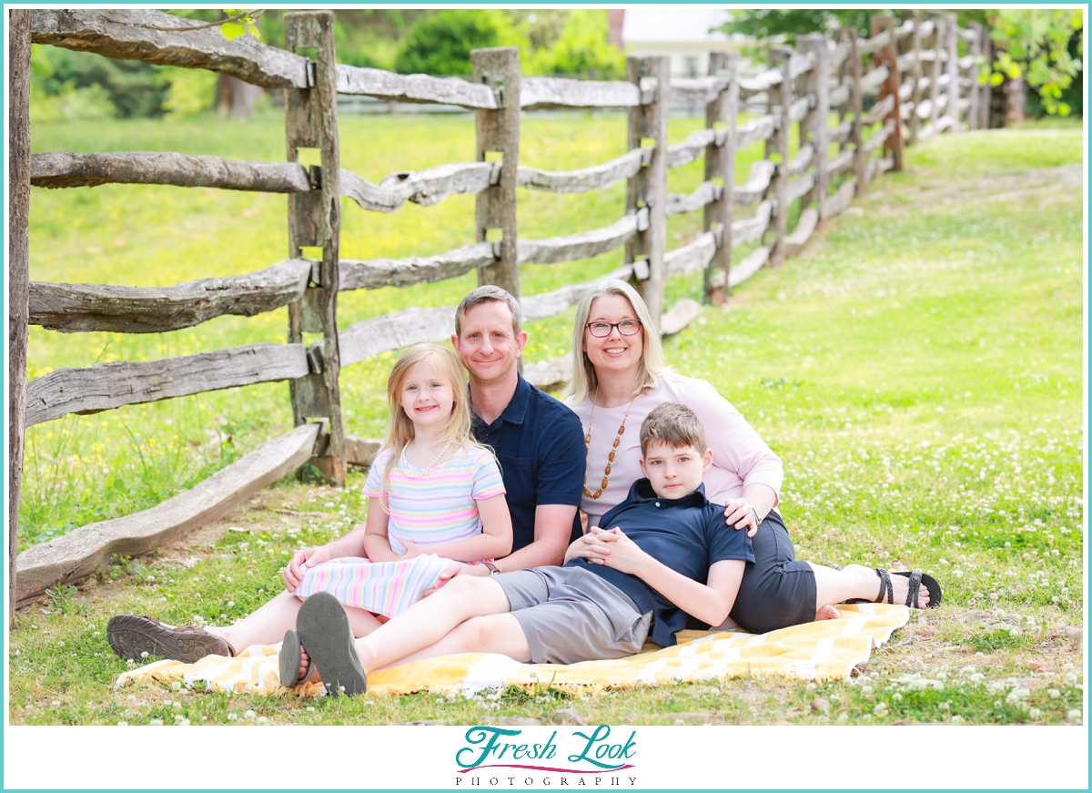 historic Colonial Williamsburg family photos