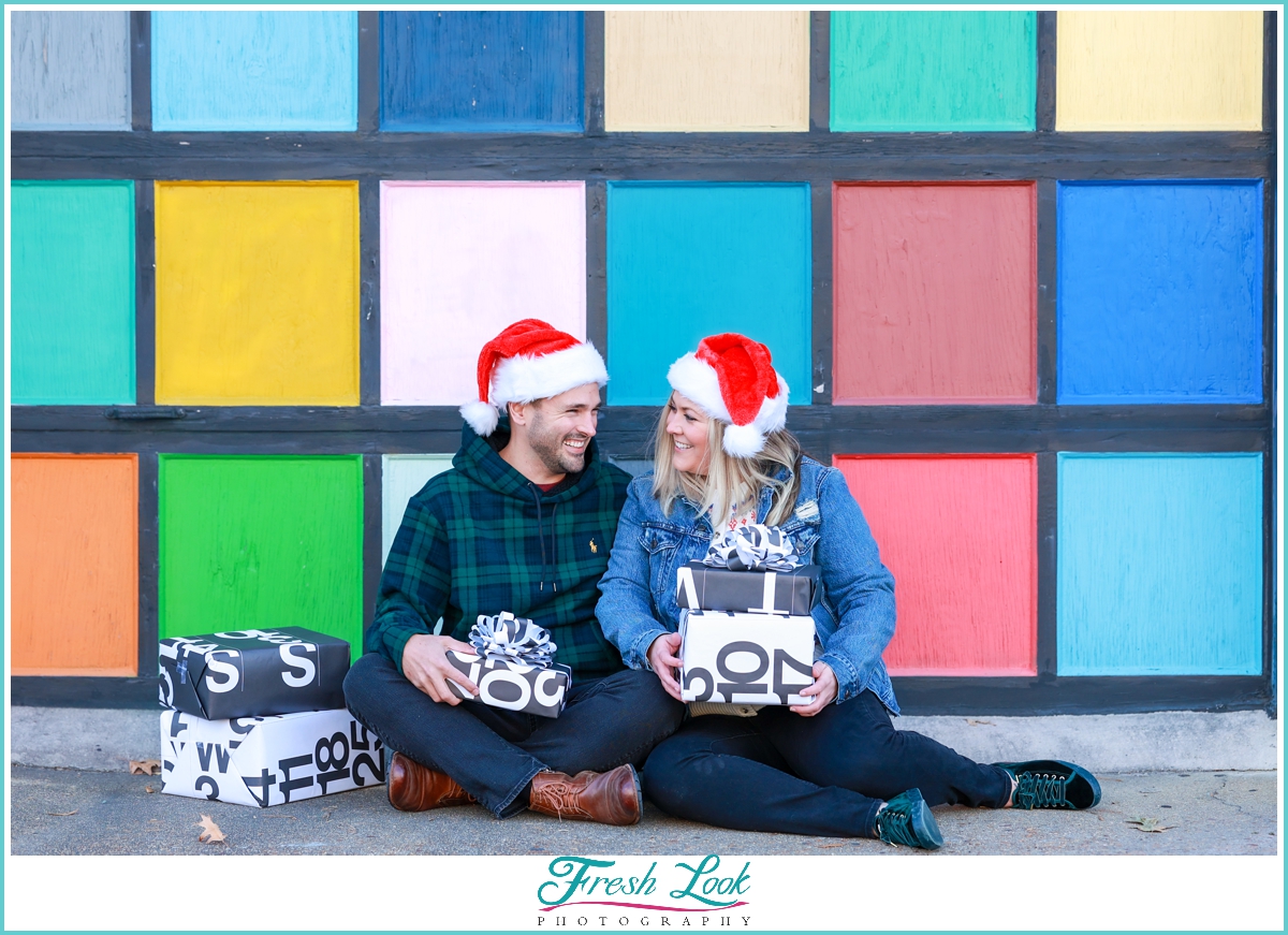 fun Santa Hat Christmas photo ideas