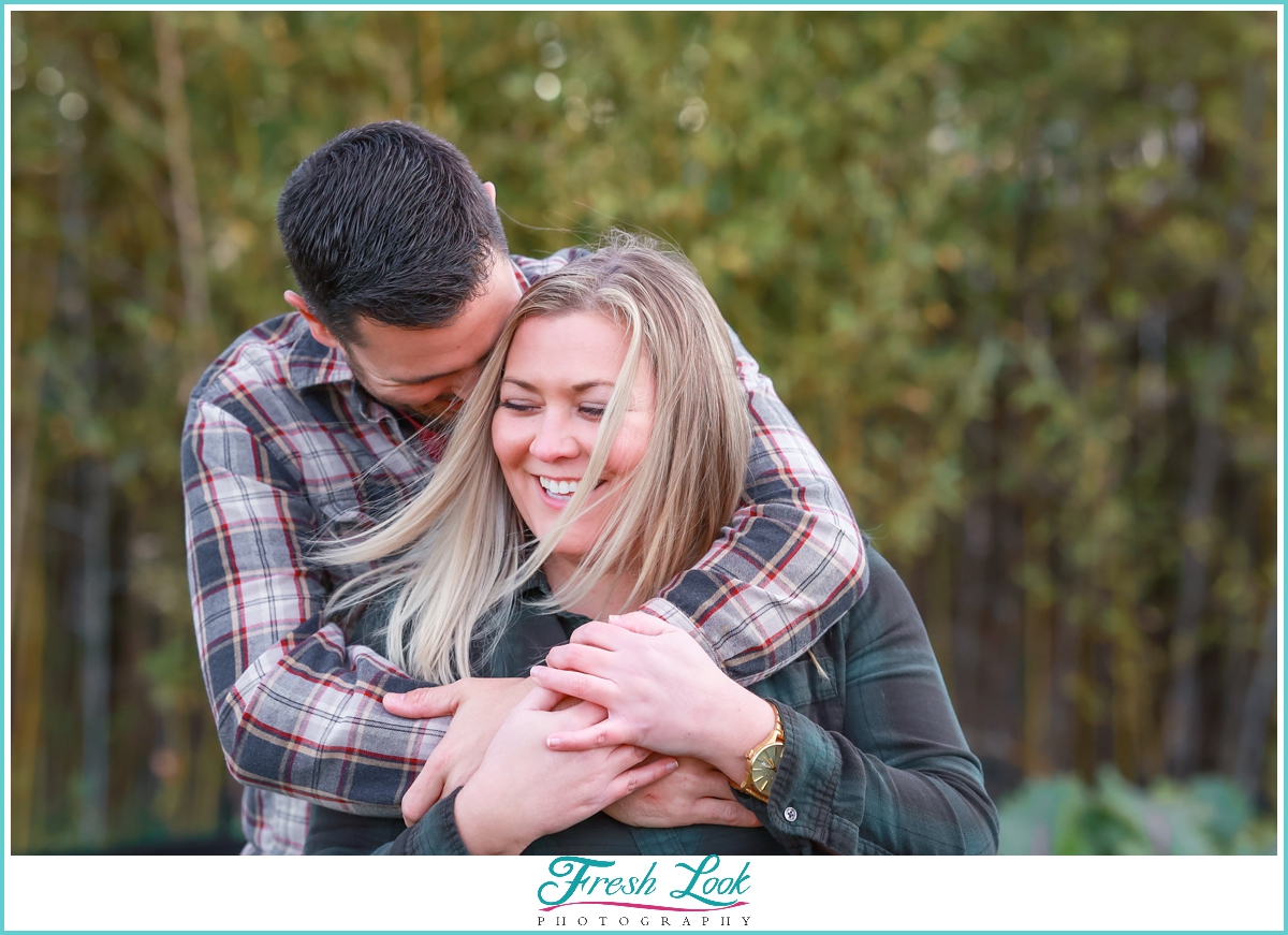 romantic Christmas photoshoot in Virginia Beach