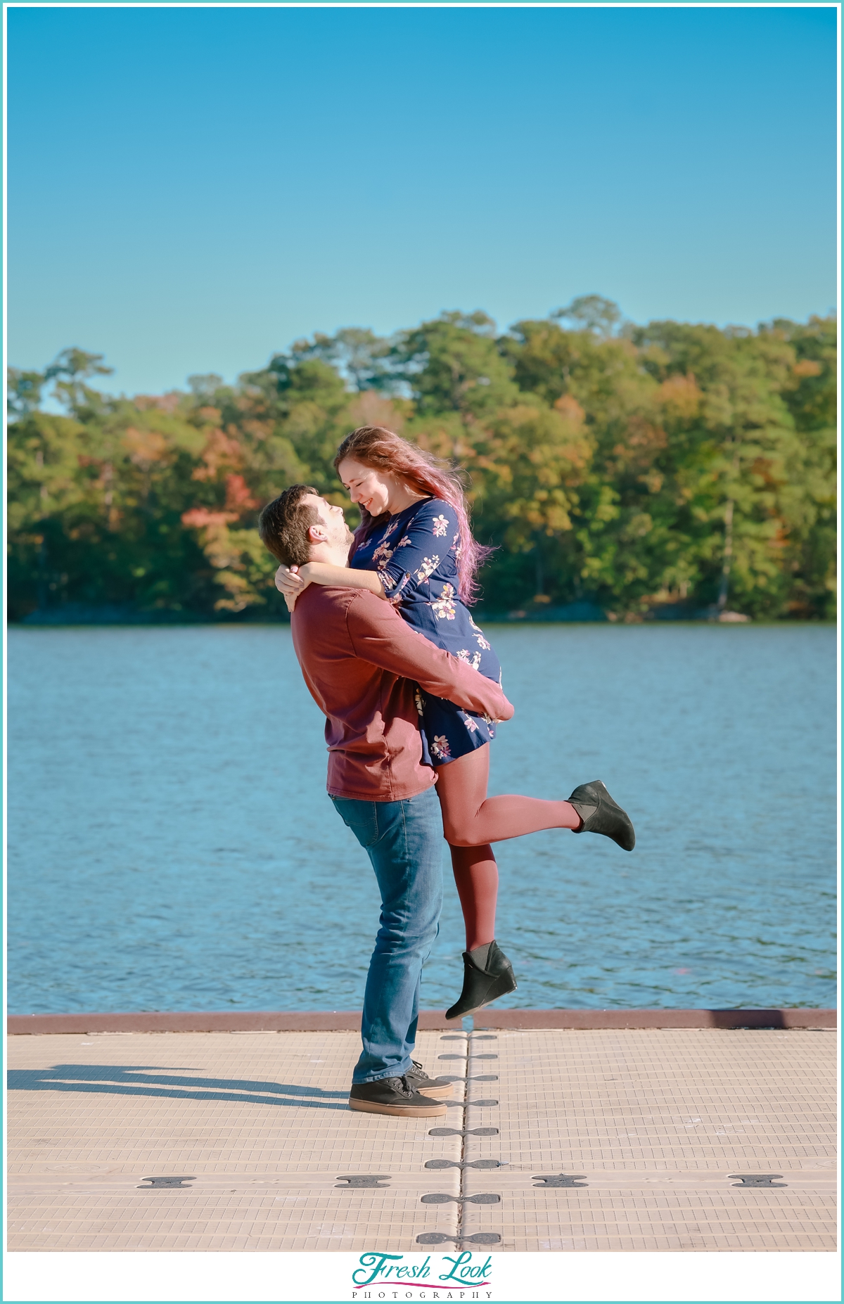 love on the dock engagement session