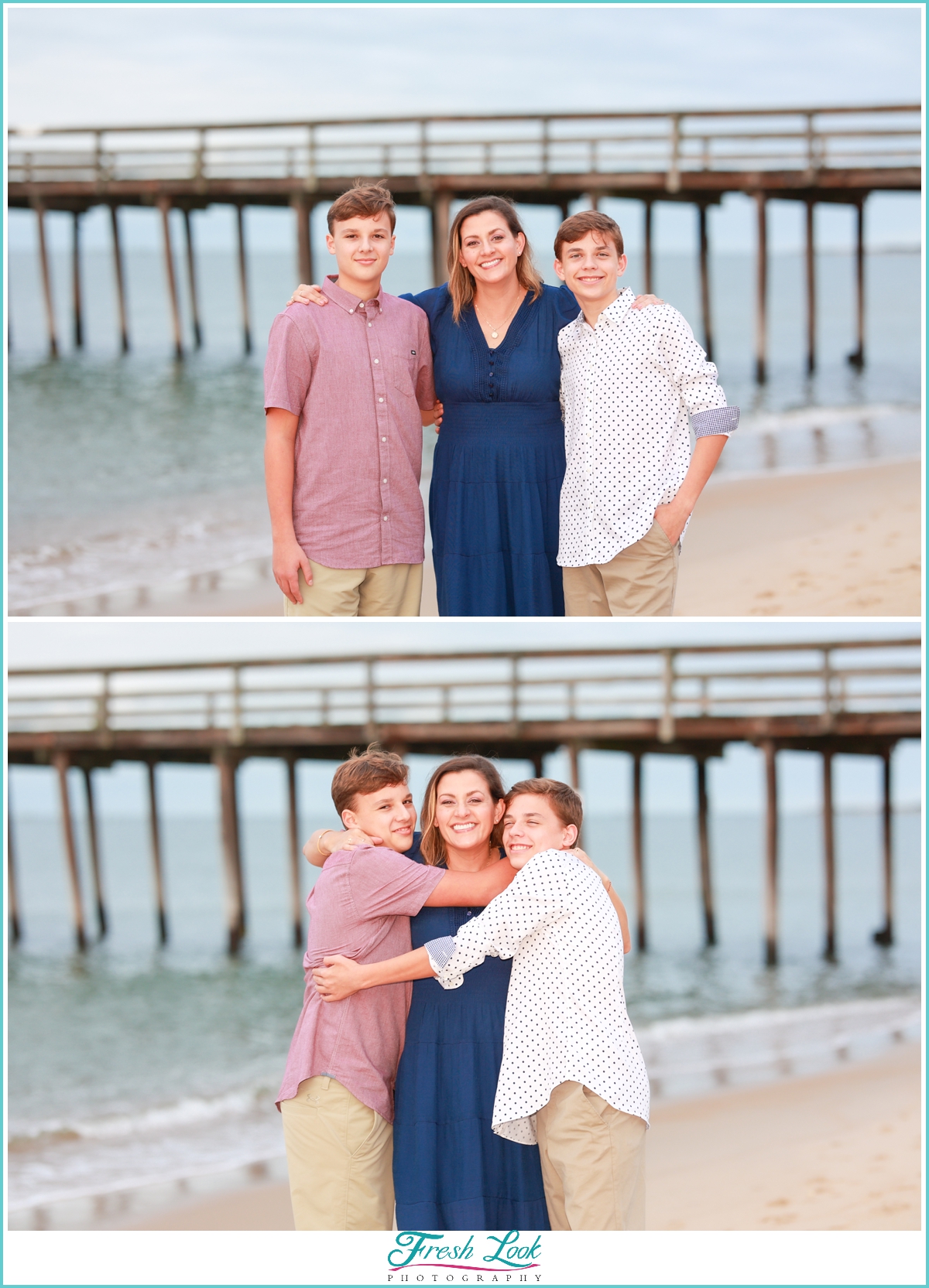 Mother and sons photoshoot