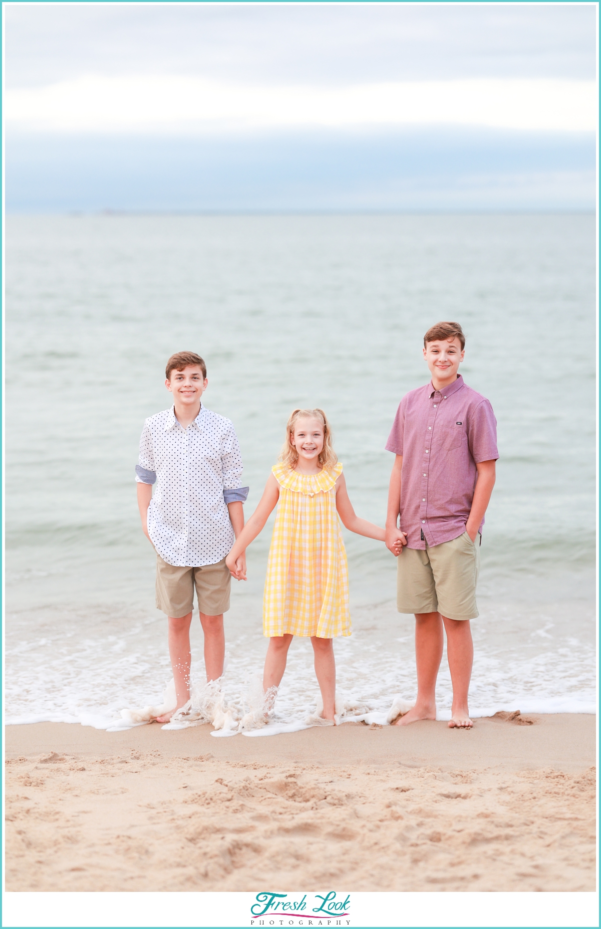 kids playing on the beach