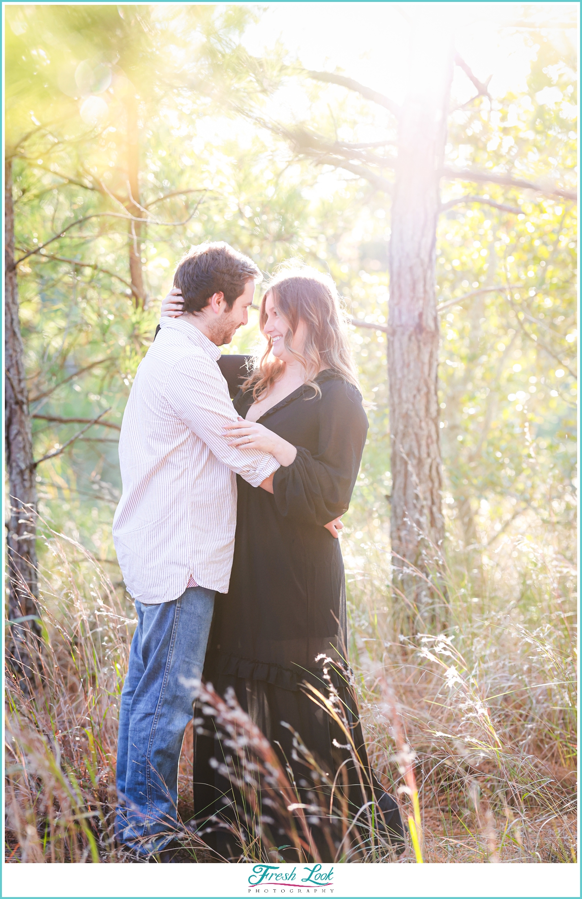 romantic fall engagement session