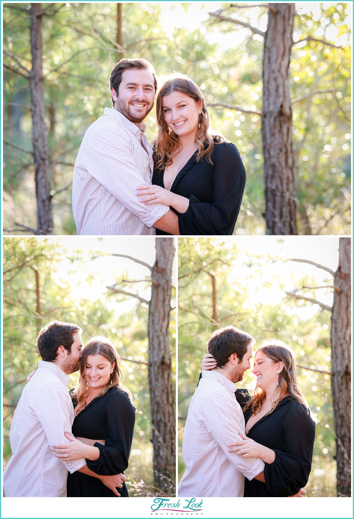 romantic summer engagement session