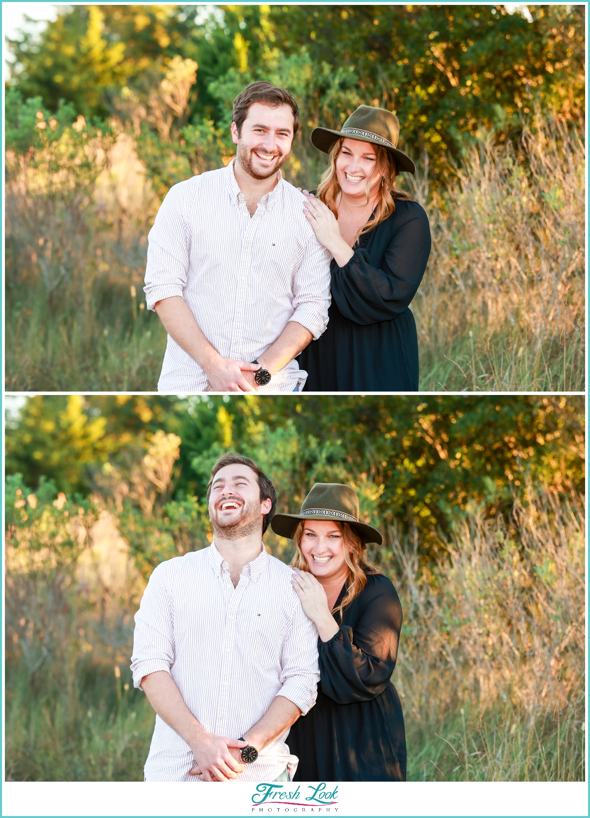 joyful engagement photoshoot