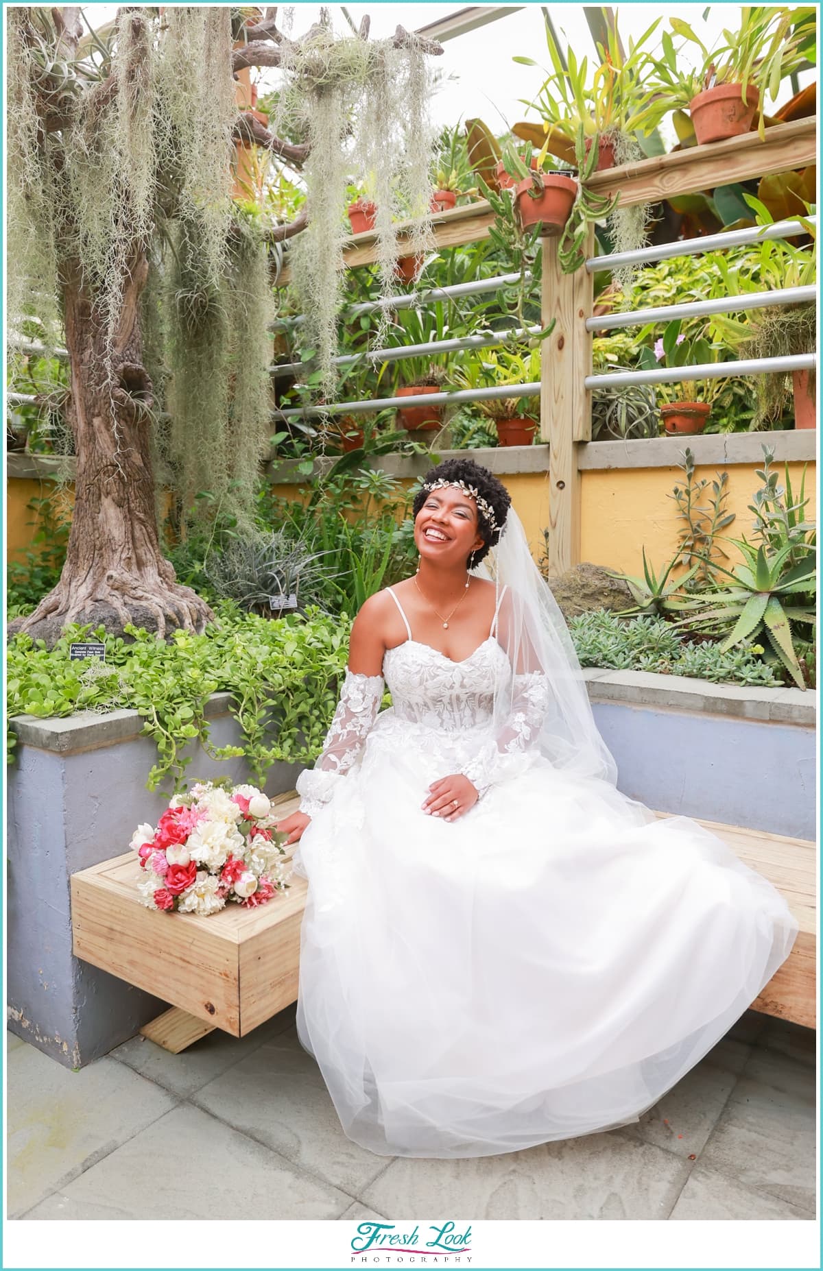 Greenhouse Bridal Portrait Session