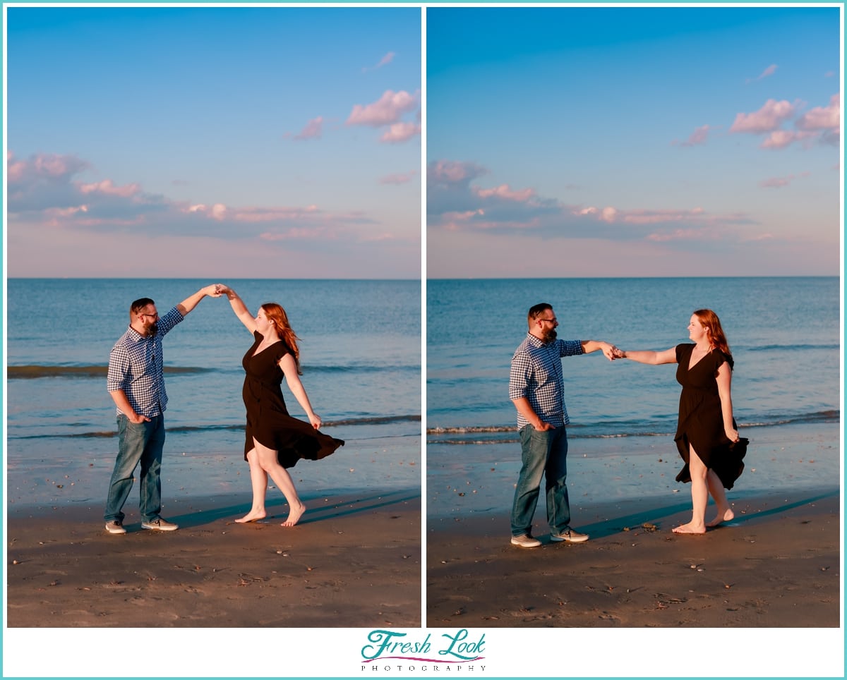 dancing on the beach photos