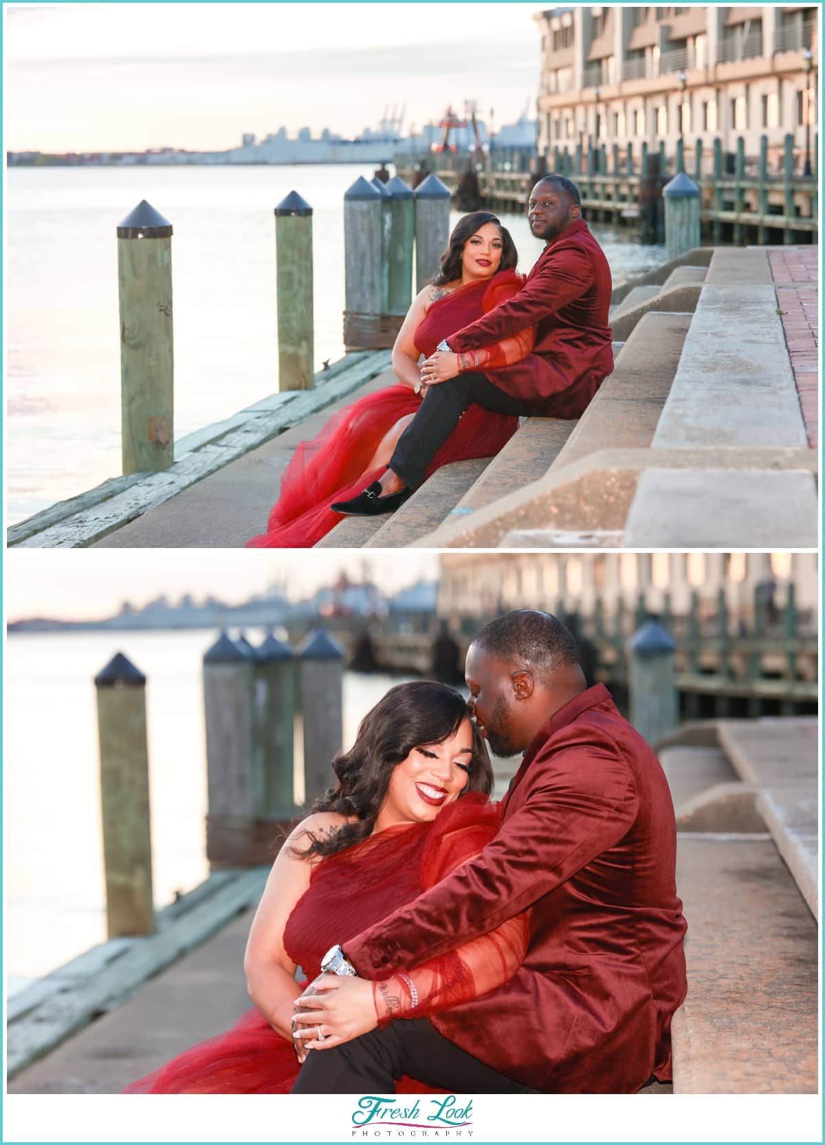 Norfolk Waterfront Engagement Session