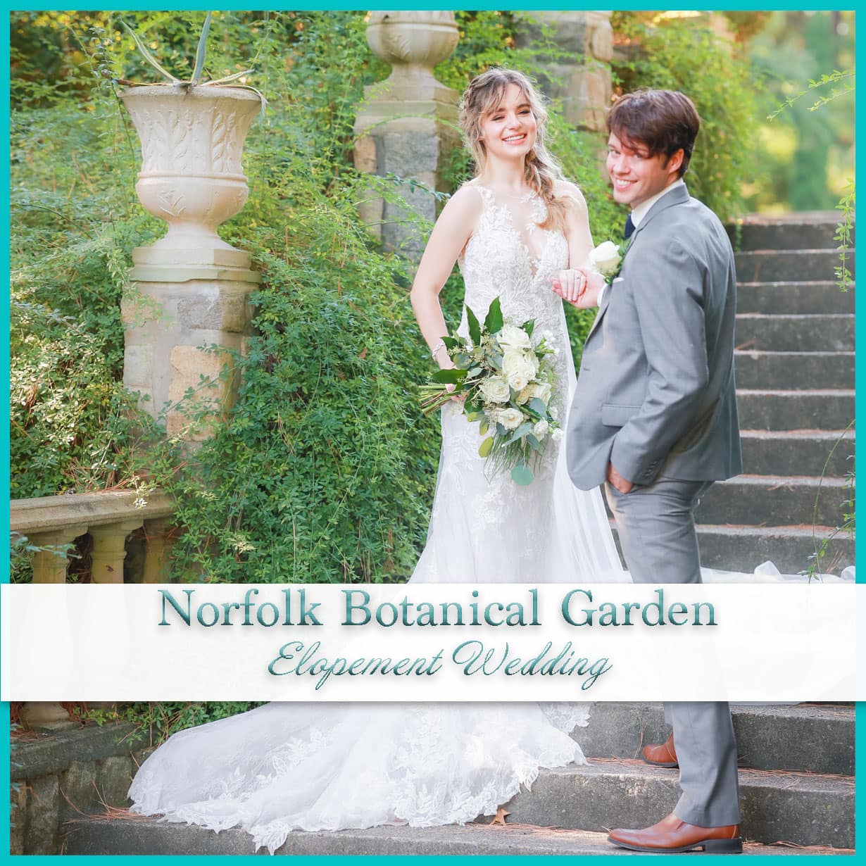 Norfolk Botanical Garden Elopement Wedding