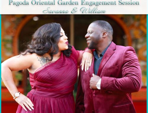 Pagoda Oriental Garden Engagement | Savanna+William