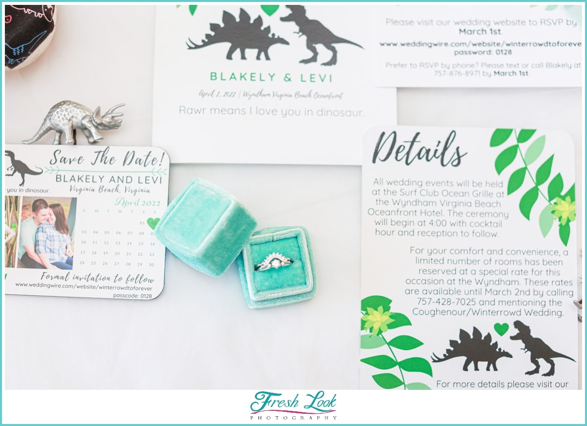 Dinosaur Wedding Stationery