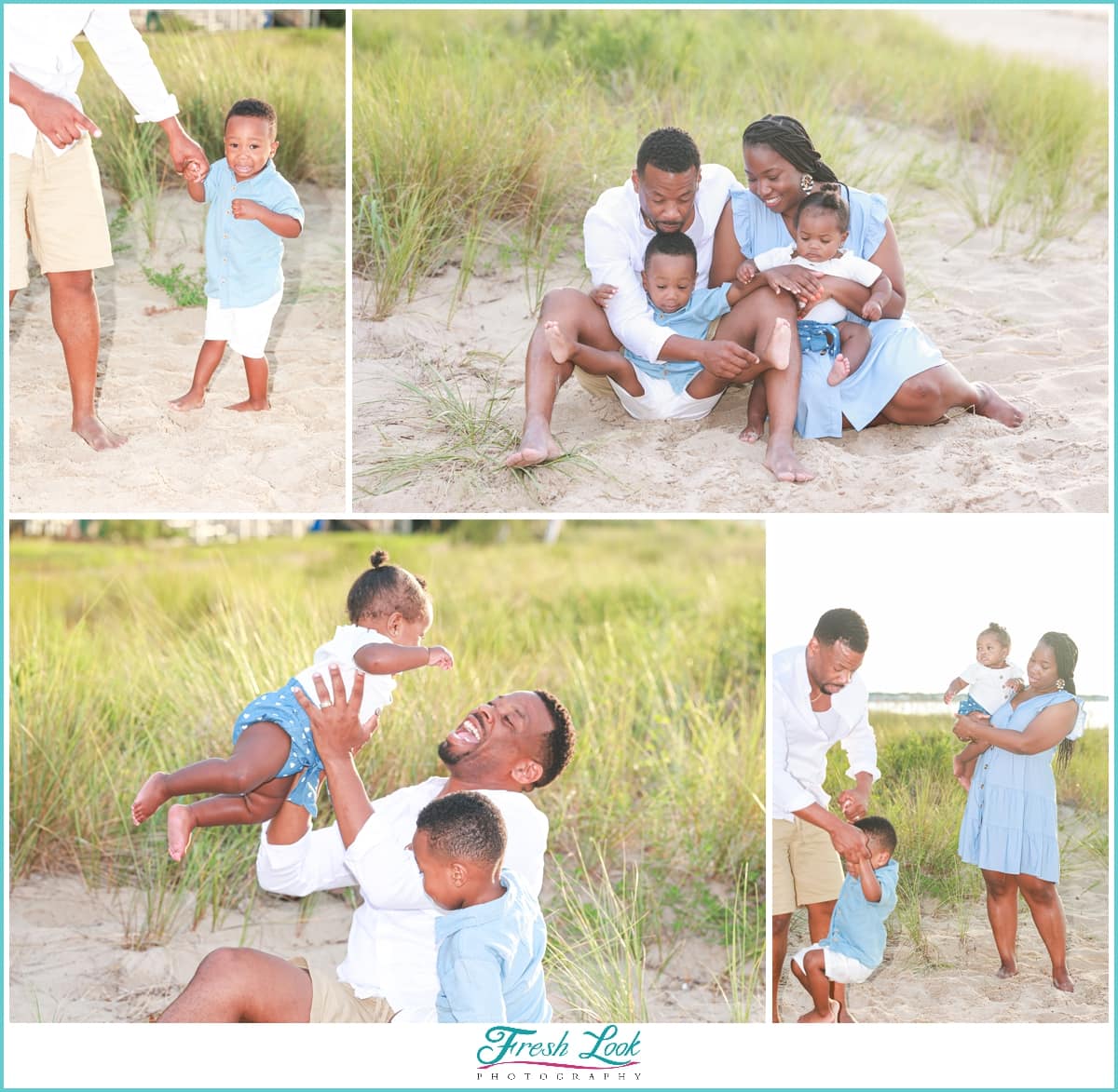 fun family photos on the beach