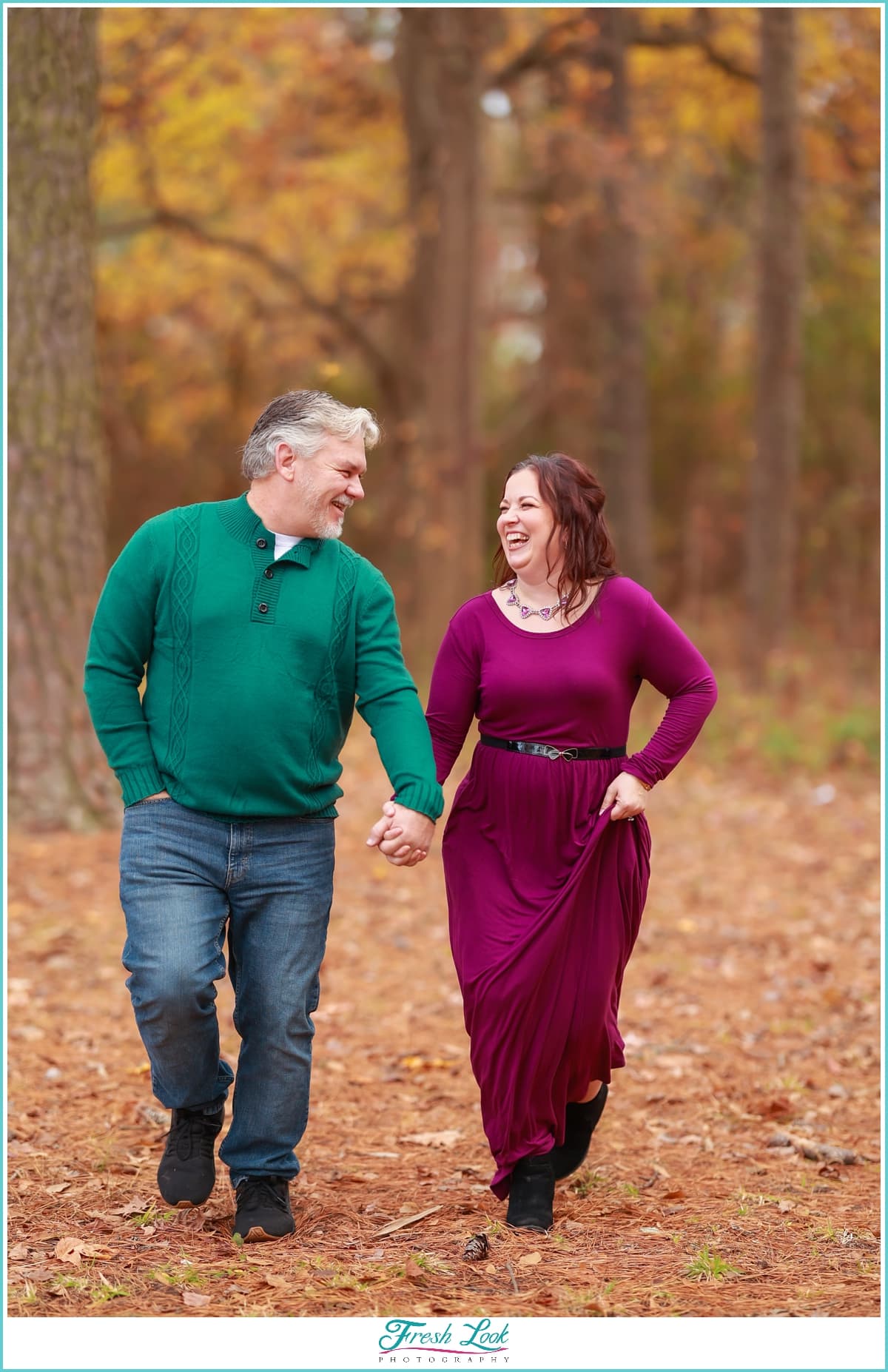 Fun Fall Engagement Photoshoot