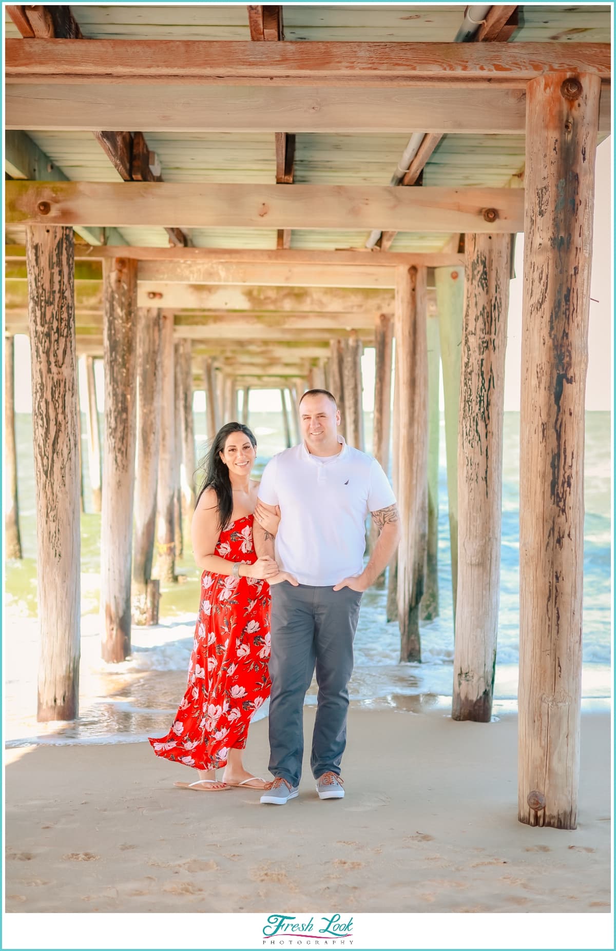 Under the Pier Beach Photoshoot