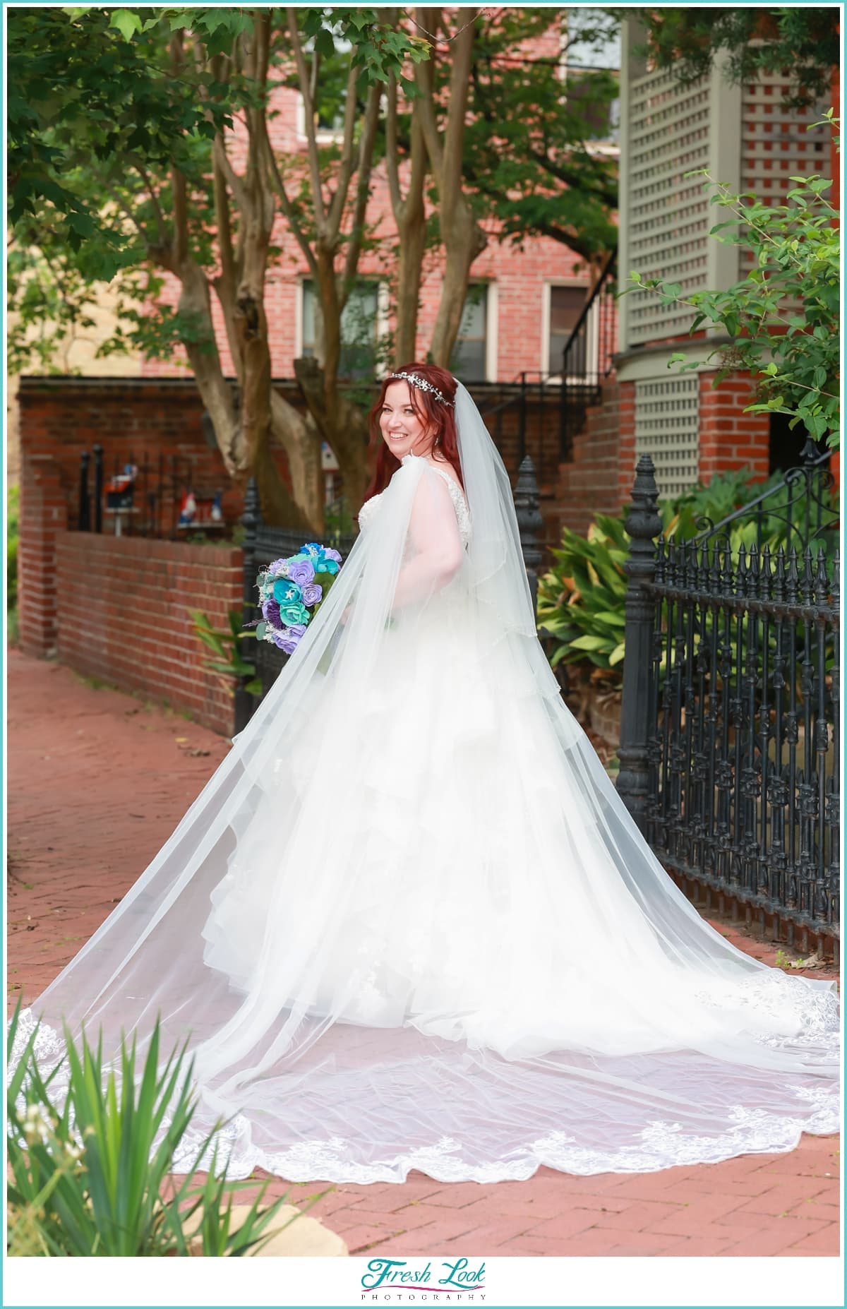 Cathedral Length wedding veil cape