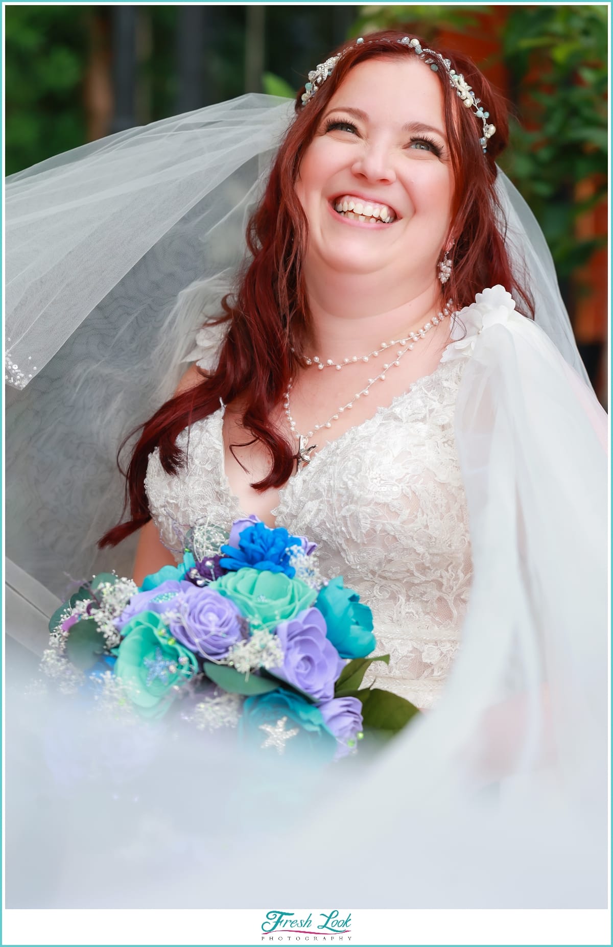 Beautiful city bridal portrait