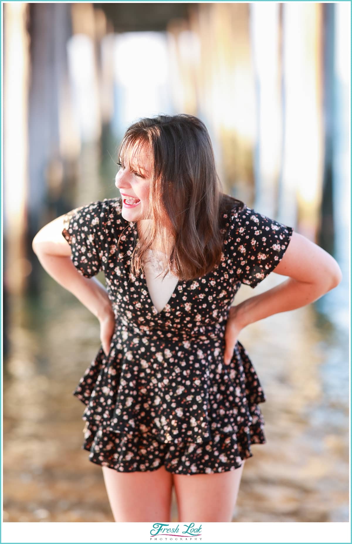 Fun Senior Beach Photoshoot