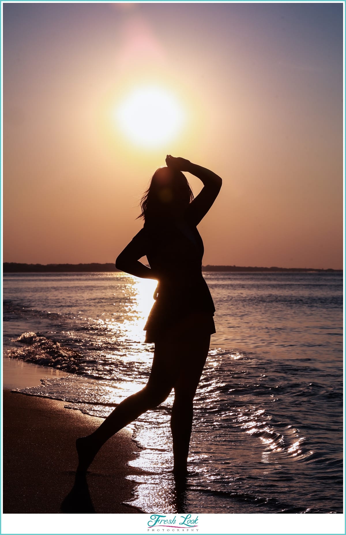 Beach sunset silhouette photos