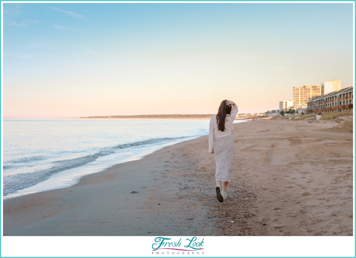 Walking on Virginia Beach