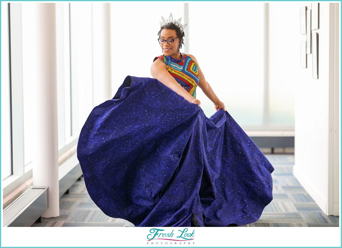 Pageant Queen gown photoshoot