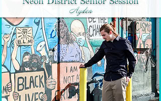 Neon District Senior Photography